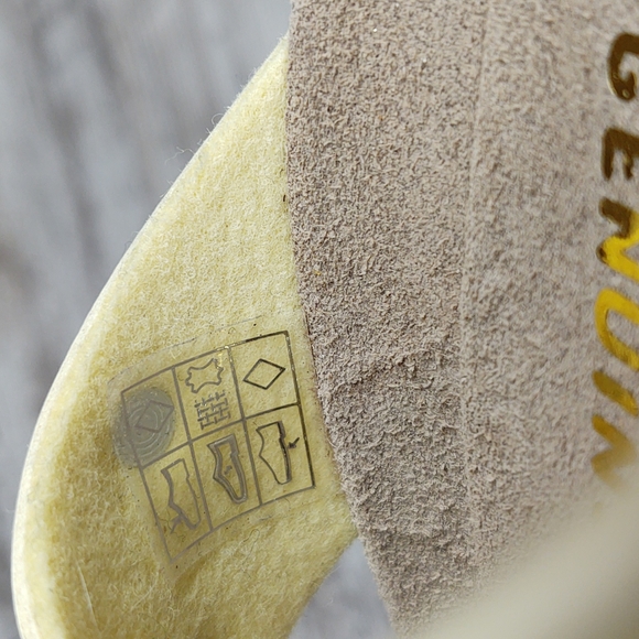 🟧NWOT Ethem Genuins Cream Pearl Slide Sandal - Picture 15 of 16